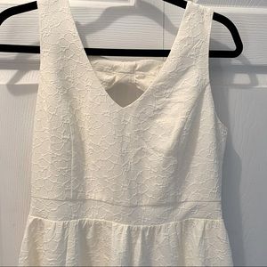 Ivory/Cream Fit and Flare Dress